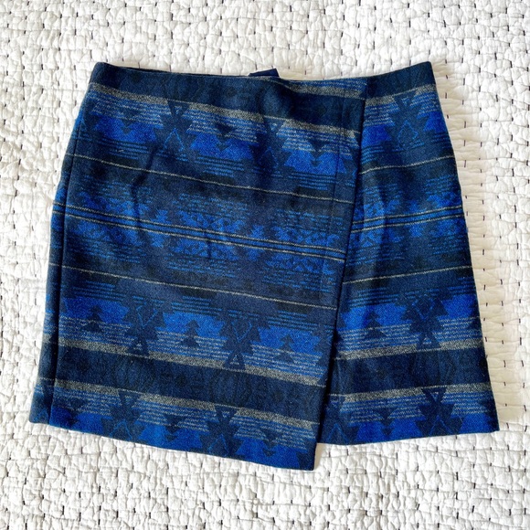 Kenar Faux Wrap Mini Skirt - Picture 1 of 6